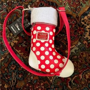 Loungefly Disney Minnie Cosplay Stocking Crossbody Bag